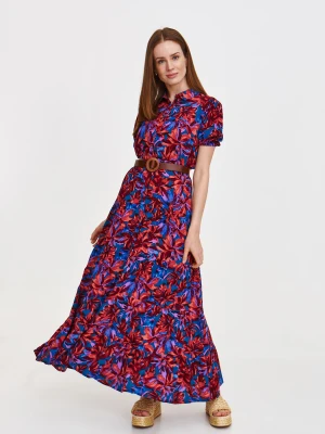 Sukienka z wiskozy z tropikalnym printem Top Secret