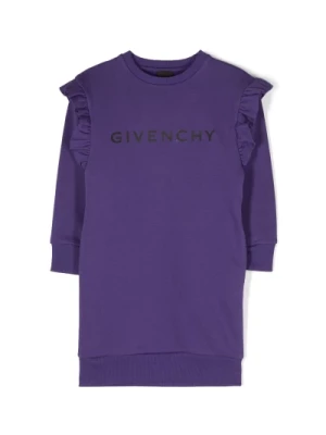 Sukienka zadrukiem logo dla dziewcząt Givenchy
