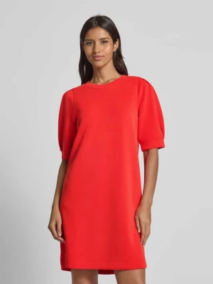 Sukienka ze scuby o kroju regular fit z bufiastymi rękawami s.Oliver RED LABEL