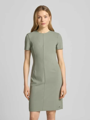 Sukienki etui do kolan z okrągłym dekoltem Calvin Klein Womenswear