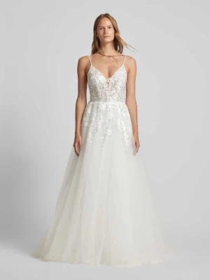 Suknia ślubna z dekoltem w kształcie serca luxuar