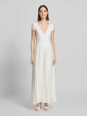 Kombinezon ślubny z głębokim dekoltem w kształcie V model 'Emmie' GUIDO MARIA KRETSCHMER WOMAN