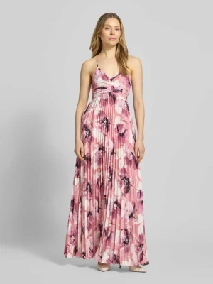 Suknia wieczorowa w plisowanym wyglądzie, krój regular fit ADLYSH