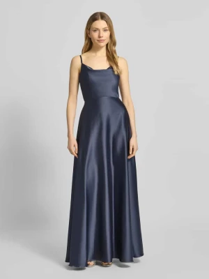 Suknia wieczorowa z cienkimi ramiączkami i głębokim dekoltem na plecach Laona