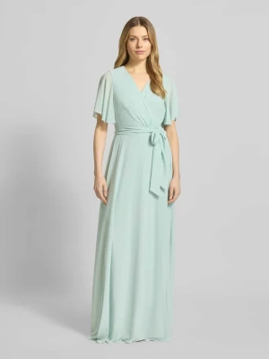 Suknia wieczorowa z dekoltem w serek w kroju regular fit Christian Berg Cocktail