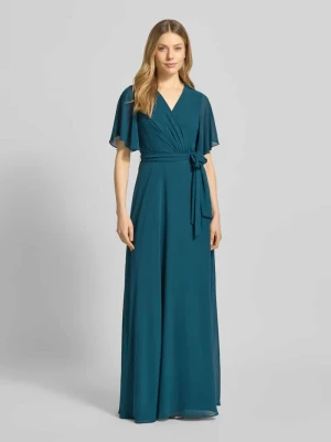 Suknia wieczorowa z dekoltem w serek w kroju regular fit Christian Berg Cocktail