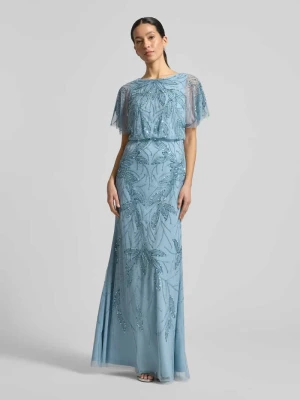 Suknia wieczorowa z perełkami i cekinami Christian Berg Cocktail