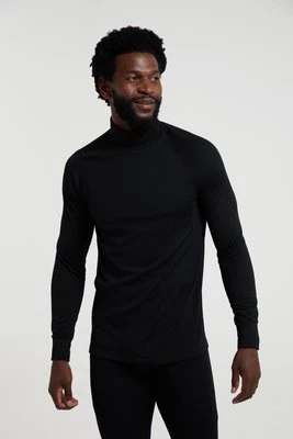 Summit męski top z golfem z wełny merynosów - Black Mountain Warehouse