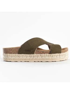 Sunbay Klapki "Astilbe" w kolorze khaki rozmiar: 39