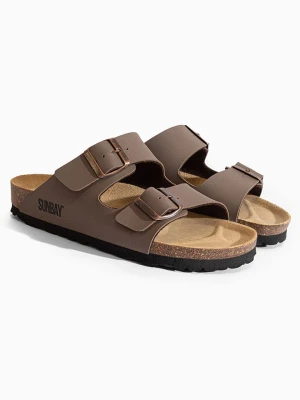Sunbay Klapki "Balmain" w kolorze szarobrązowym rozmiar: 37