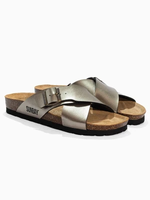 Sunbay Klapki "Iris" w kolorze złotym rozmiar: 40