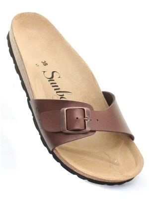 Sunbay Klapki "Jasmin" w kolorze brązowym rozmiar: 41