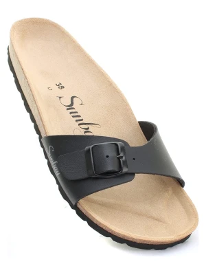 Sunbay Klapki "Jasmin" w kolorze czarnym rozmiar: 39