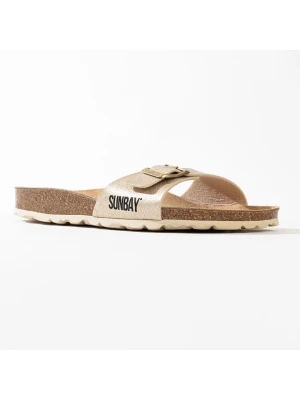 Sunbay Klapki "Jasmin" w kolorze złotym rozmiar: 37