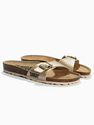 Sunbay Klapki "Jasmin" w kolorze złotym rozmiar: 42