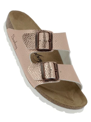 Sunbay Klapki "Trefle" w kolorze różowozłotym rozmiar: 40