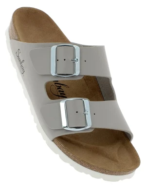 Sunbay Klapki "Trefle" w kolorze szarym rozmiar: 40