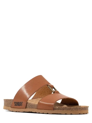 Sunbay Klapki "Vero" w kolorze jasnobrązowym rozmiar: 39