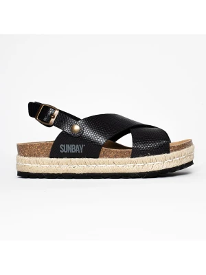 Sunbay Sandały "Avalon" w kolorze czarnym rozmiar: 38