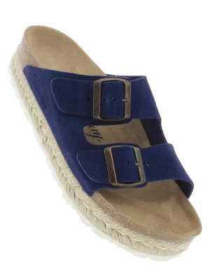 Sunbay Skórzane klapki "Orange" w kolorze granatowym rozmiar: 37