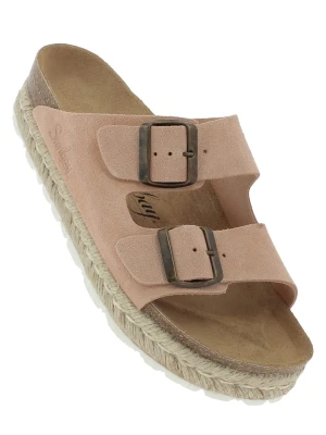 Sunbay Skórzane klapki "Orange" w kolorze jasnoróżowym rozmiar: 38