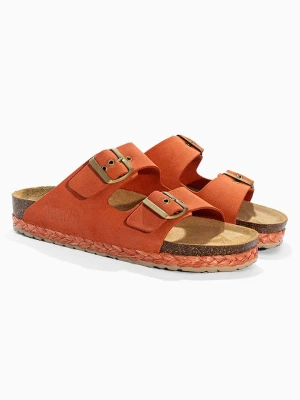 Sunbay Skórzane klapki "Trefle" w kolorze pomarańczowym rozmiar: 38