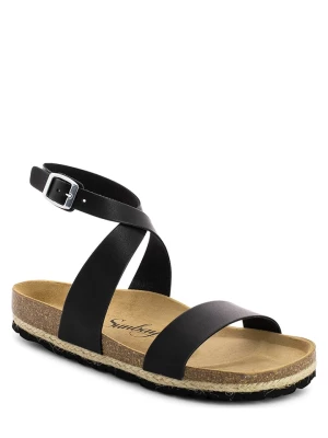 Sunbay Skórzane sandały w kolorze czarnym rozmiar: 37