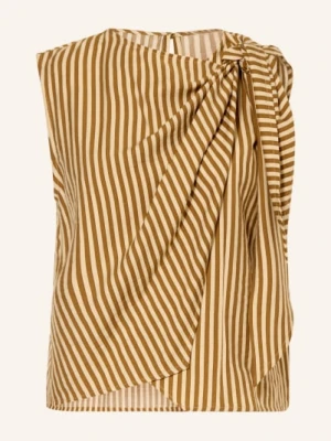 Suncoo Bluzka Listo Z Kopertowym Dekoltem braun