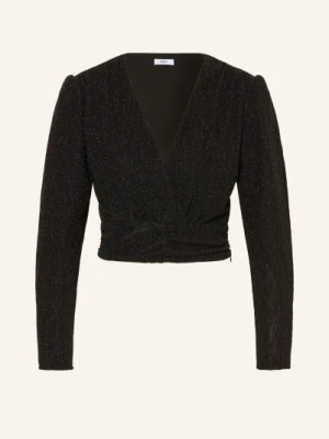 Suncoo Krótka Bluzka Lola Z Błyszczącą Przędzą schwarz