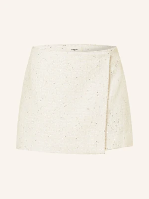 Suncoo Spódnica Bouclé Follow Z Cekinami weiss