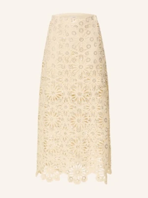 Suncoo Spódnica Szydełkowa Fanny Z Cekinami beige