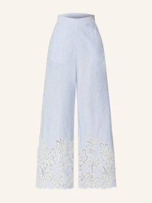 Suncoo Spodnie Joss Z Ażurową Koronką blau