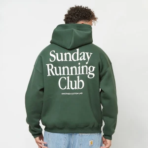 Sunday Running Club Oversized Hoodie, markiAnother Cotton Lab, Bluzy, w kolorze zielony, rozmiar: