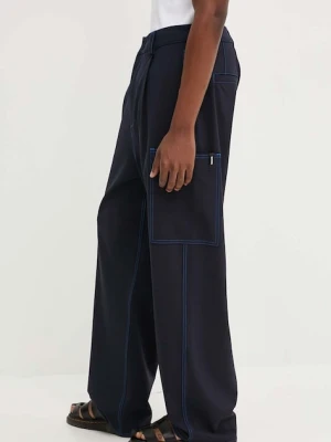 Sunnei spodnie z domieszką wełny