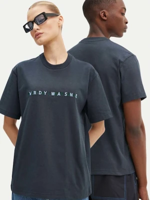 Sunnei t-shirt bawełniany kolor granatowy z aplikacją RTWXJER007