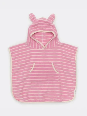 SunnyLife ręcznik z kapturem dziecięcy Cotton Candy Pink Stripe