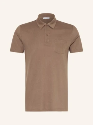 Sunspel Dzianinowa Koszulka Polo Riviera beige