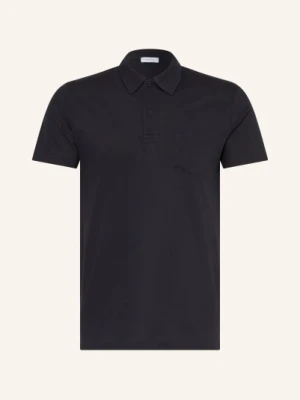 Sunspel Dzianinowa Koszulka Polo Riviera blau