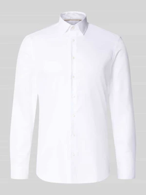 Super krój slim fit koszula biznesowa z czystej bawełny Jake*s Biały