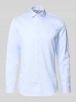 Super krój slim fit koszula biznesowa z czystej bawełny Jake*s Błękitny