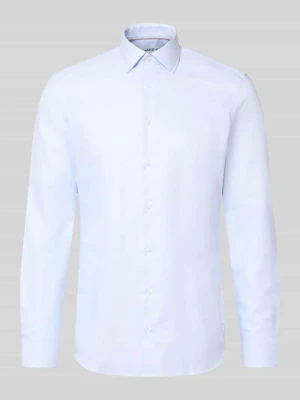 Super krój slim fit koszula biznesowa z czystej bawełny Jake*s Błękitny