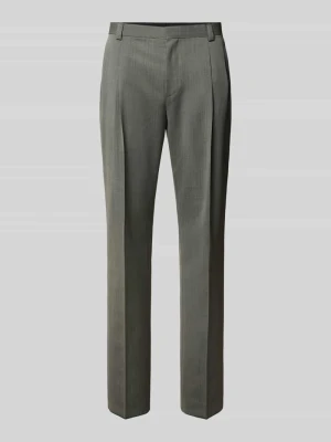 Super krój slim fit spodnie garniturowe z mieszanka żywej wełny model 'HESTEN261F1X' HUGO