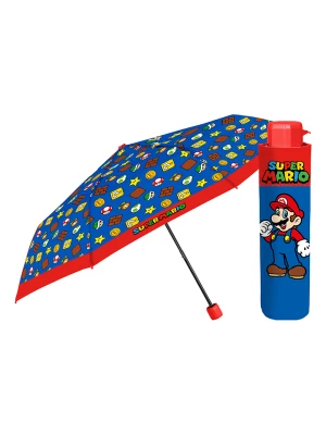 Super Mario Parasol "Super Mario" w kolorze niebieskim - Ø 50 cm rozmiar: onesize