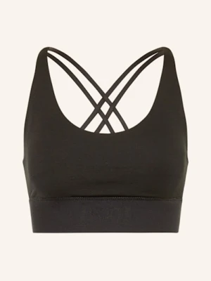 Super.Natural Biustonosz Sportowy Lux Super Z Wełną Merino schwarz