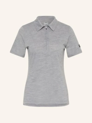 Super.Natural Funkcjonalna Koszulka Polo Z Wełną Merynosową grau