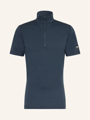 Super.Natural Funkcyjna Koszulka Polo tundra175 Z Wełną Merino blau
