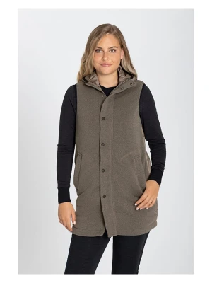 super.natural Kamizelka hybrydowa "Combustion" w kolorze szarobrązowym rozmiar: XL