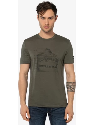 super.natural Koszulka "7 Peaks" w kolorze khaki rozmiar: XL