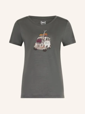 Super.Natural Koszulka Funkcjonalna Carski Z Wełną Merynosową grau