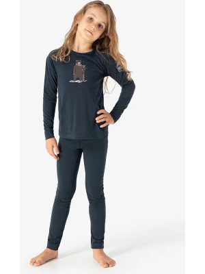 super.natural Koszulka funkcyjna "Bennie Bear 175" w kolorze granatowym rozmiar: 140